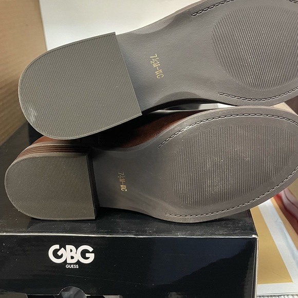 G by Guess Women's Shoes Haydin Leather Almond Toe Knee High Fashion Boots Brown - Picture 7 of 16